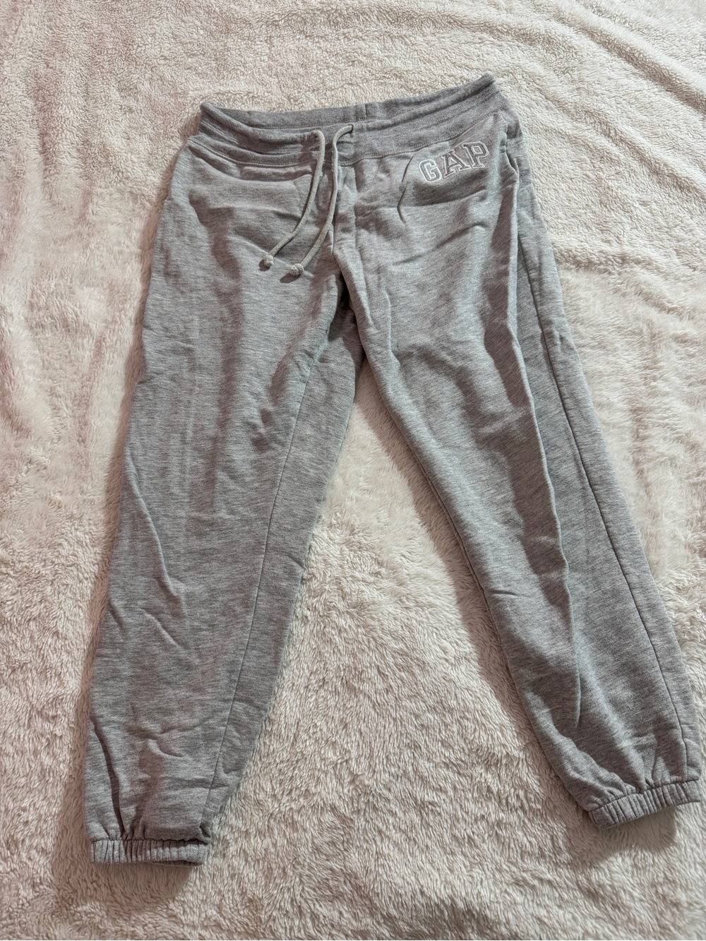 GAP Kids Light Gray Fleece Jogger Pants